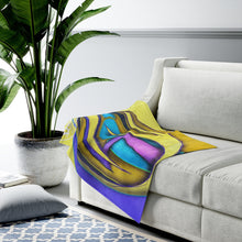 Load image into Gallery viewer, Lemon Drop Velveteen Plush Blanket
