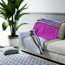 Load image into Gallery viewer, Lavender Lotus Plush Blanket
