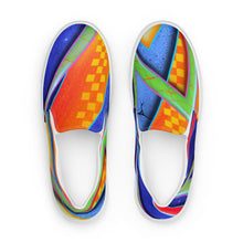 Load image into Gallery viewer, Old School Cool Men’s slip-on shoes
