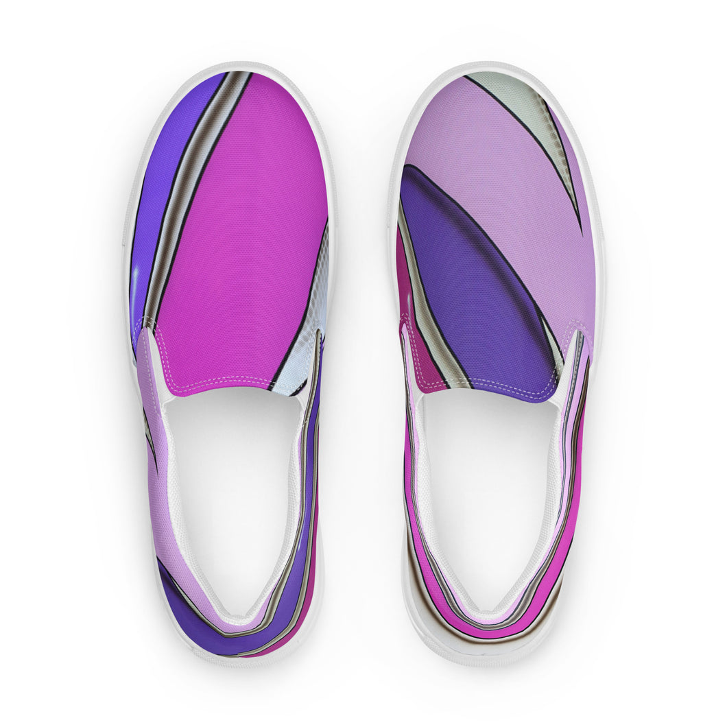 Lavender Lotus Men’s slip-on shoes