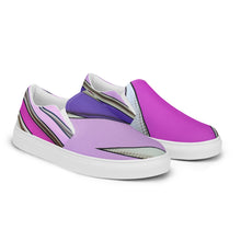 Load image into Gallery viewer, Lavender Lotus Men’s slip-on shoes
